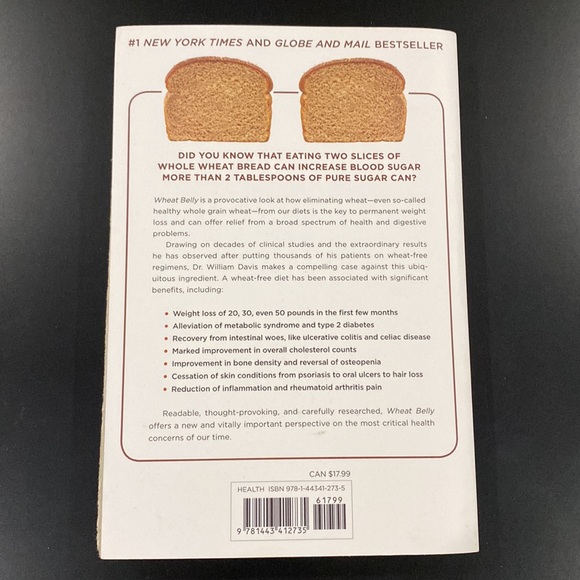 Wheat Belly by William Davis, MD - Paperback Book - Picture 2 of 5